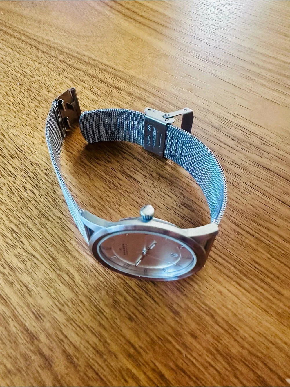 Skagen Silver Mesh Strap Minimalist Stainless Steel Watch